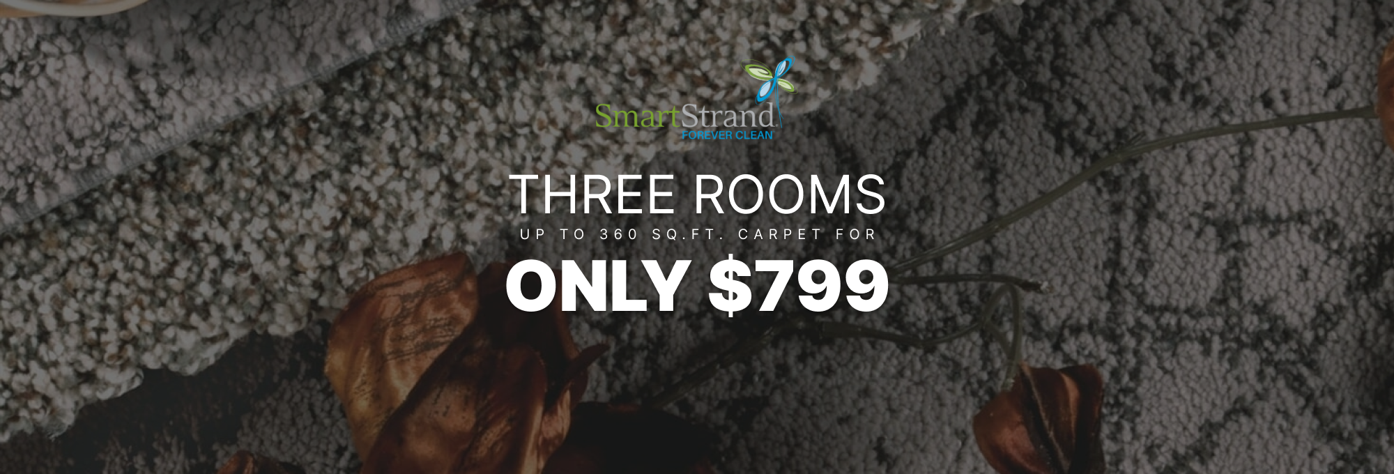 Up to 3 rooms of carpet for only $799, free pad and installation! Browse carpet.